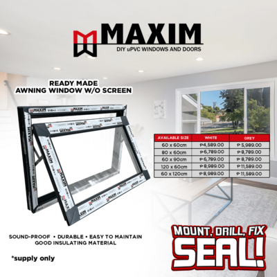 Maxim DIY uPVC Windows Awning Window
